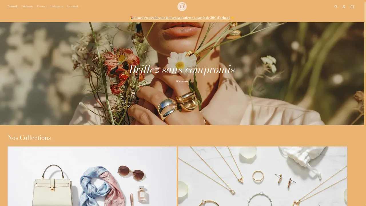 Aperçu du site L'atelier de Noushka