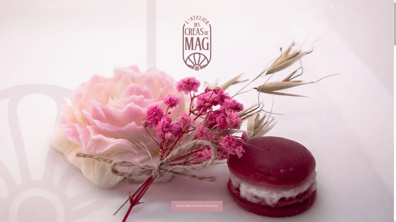 Aperçu du site L'atelier des créas de mag
