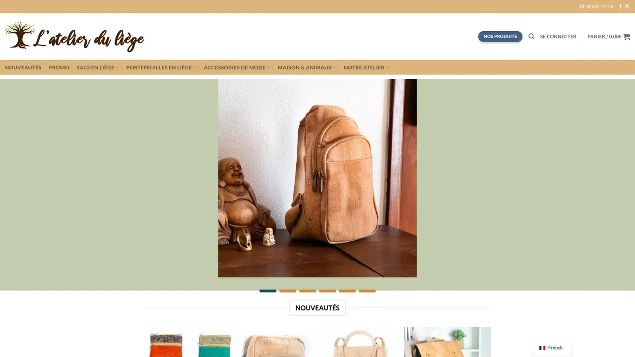 Aperçu du site L'Atelier du Liège