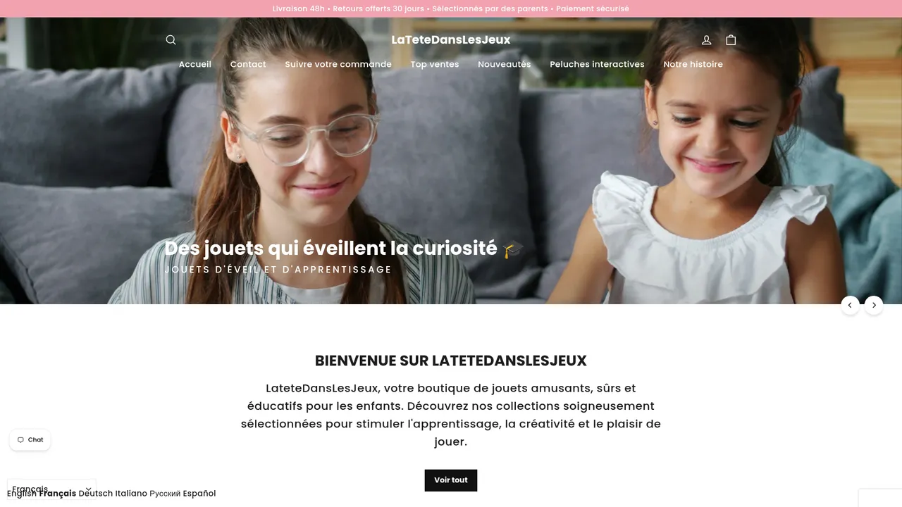 Aperçu du site LaTeteDansLesJeux