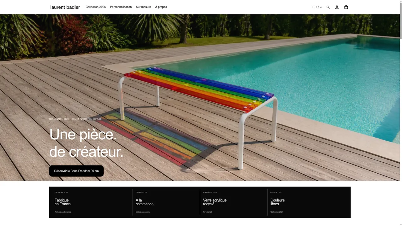 Aperçu du site laurent badier