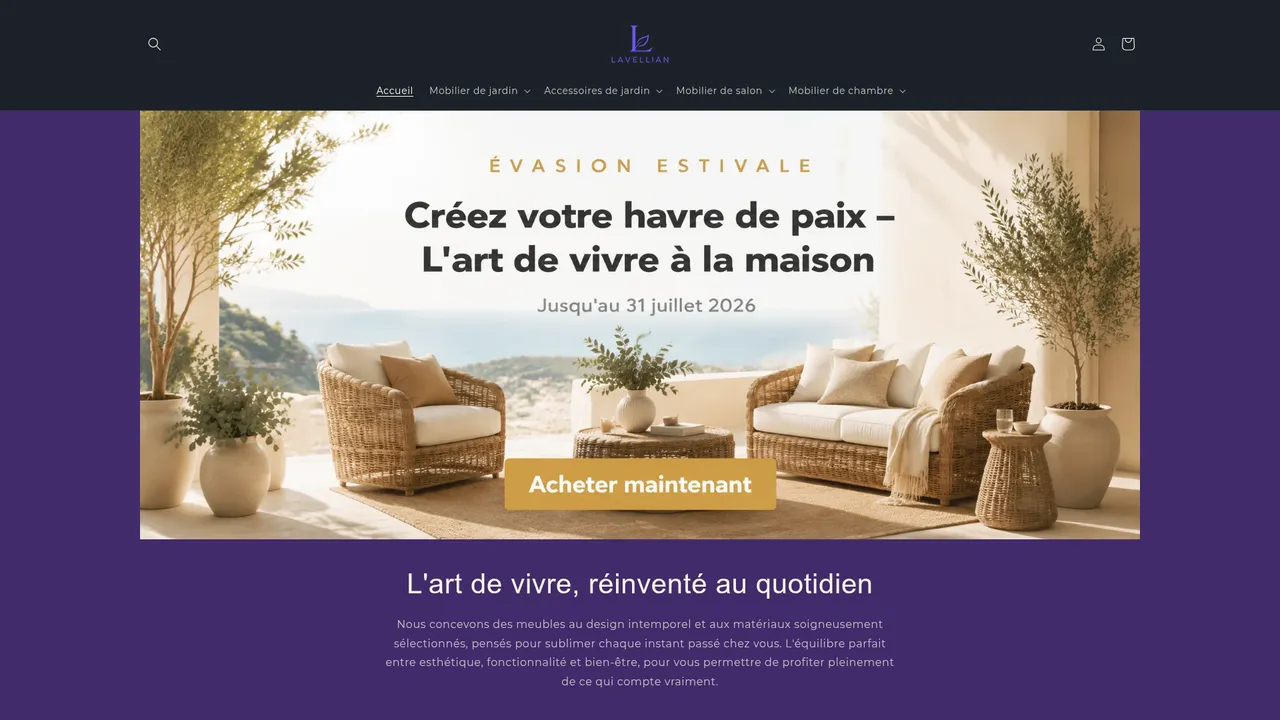 Screenshot de lavellian.com