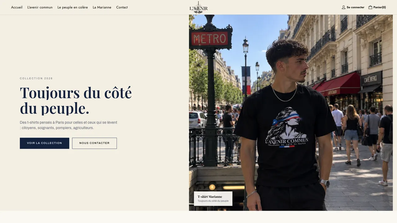 Screenshot de lavenircommun.com