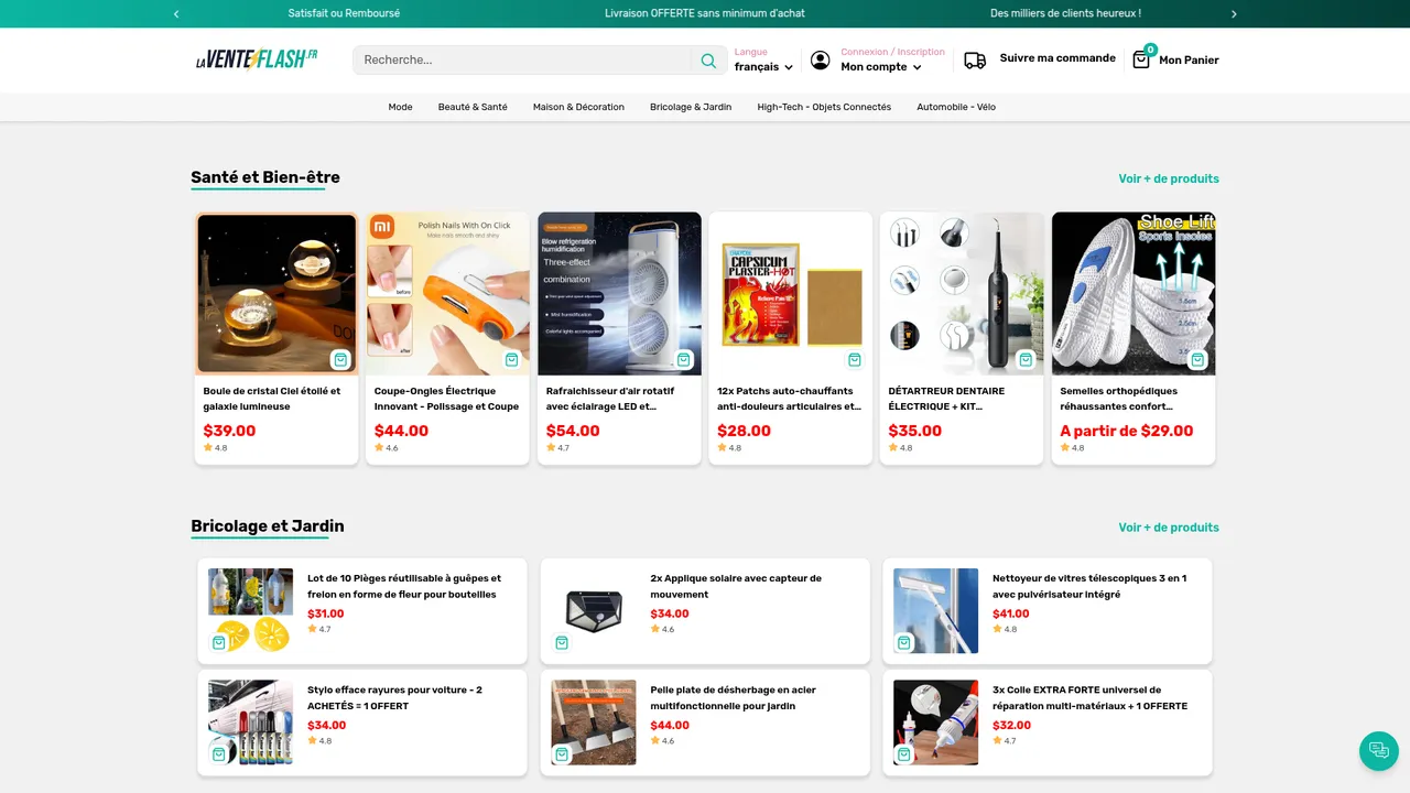 Screenshot de laventeflash