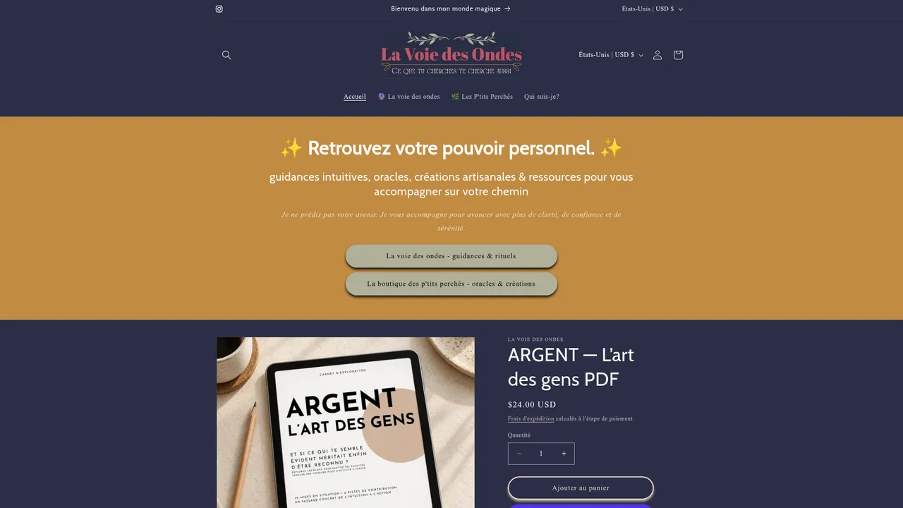 Screenshot de lavoiedesondes.com