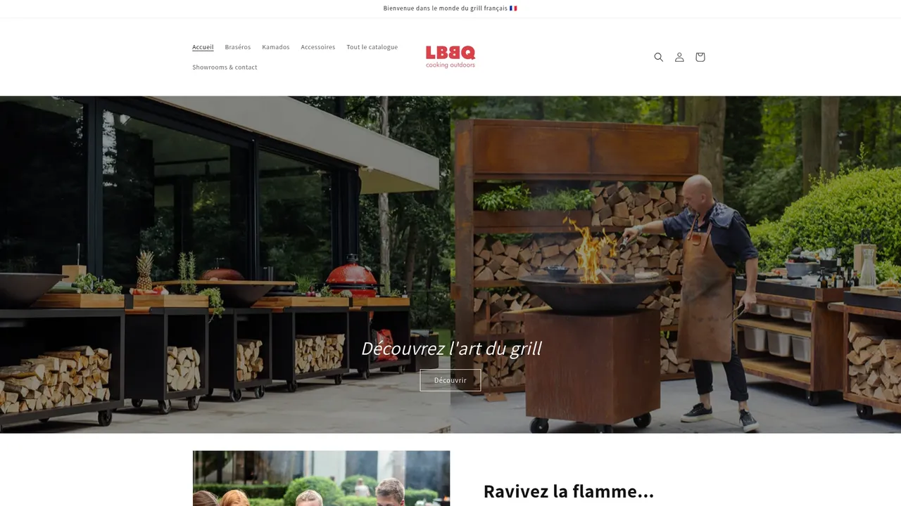 Screenshot de lbbq.fr