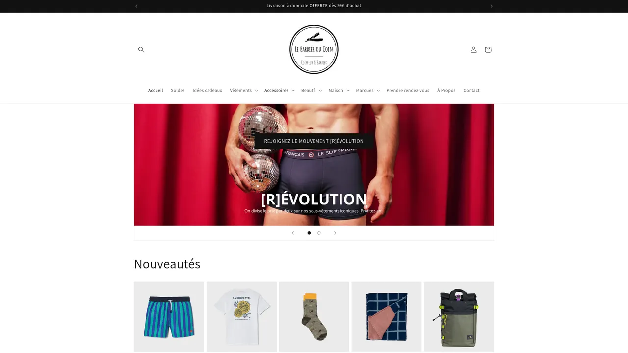 Screenshot de Le Barbier du Coin - Concept Store