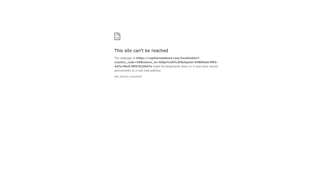 Aperçu du site Le Capitaine D'a Bord
