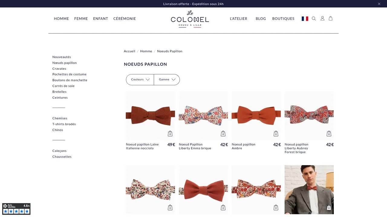Aperçu du site Le Colonel