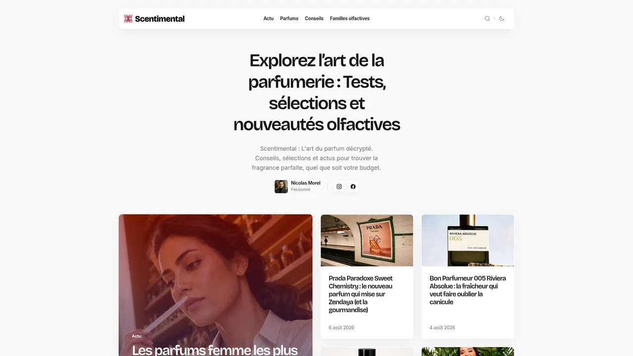 Screenshot de Le Cube Parfums