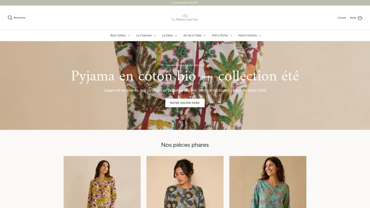 Aperçu du site Le Lotus Vert