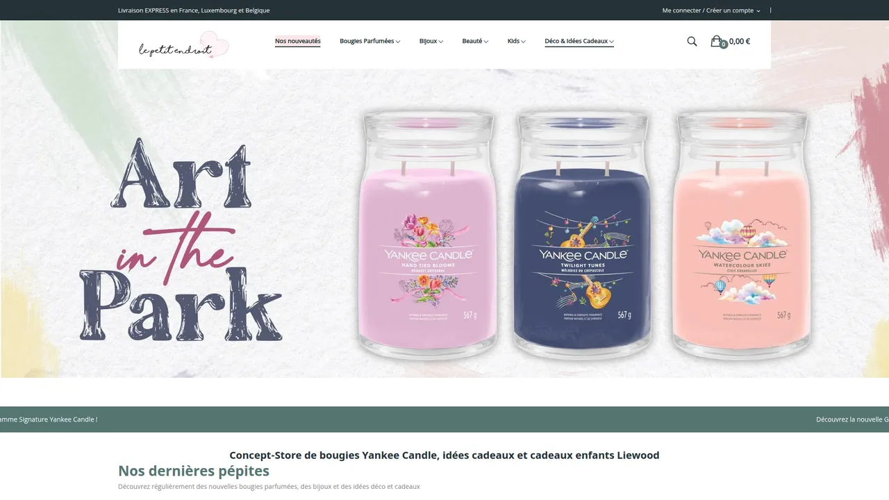 Aperçu du site Le Petit Endroit