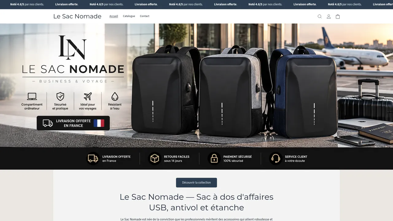 Screenshot de Le Sac Nomade
