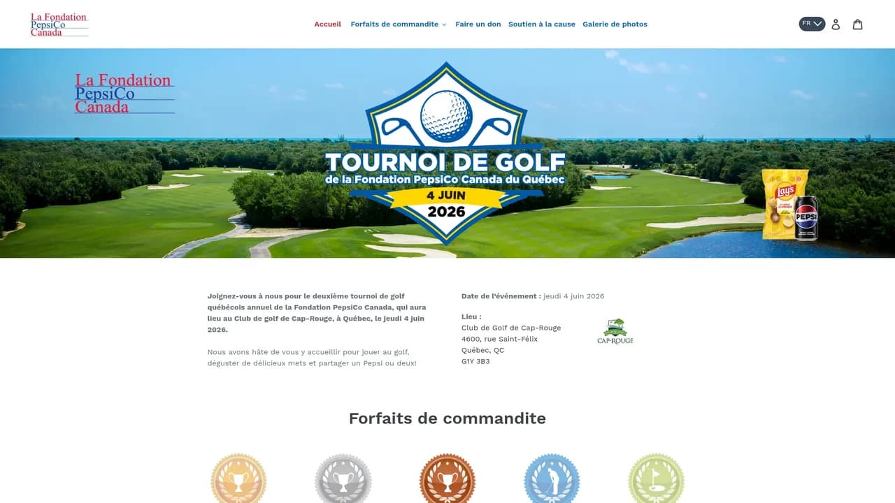 Screenshot de Le tournoi de golf de la fondation Pepsico Canada du Québec