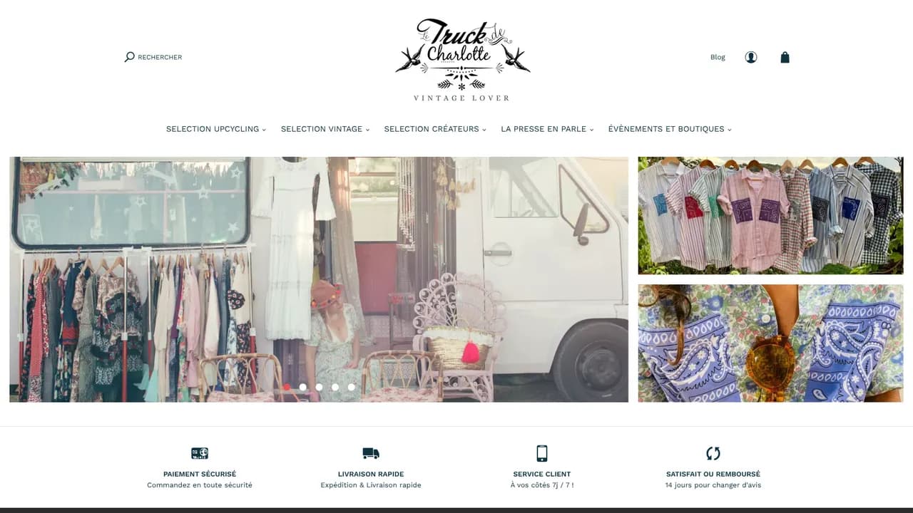 Aperçu du site Le truck de Charlotte