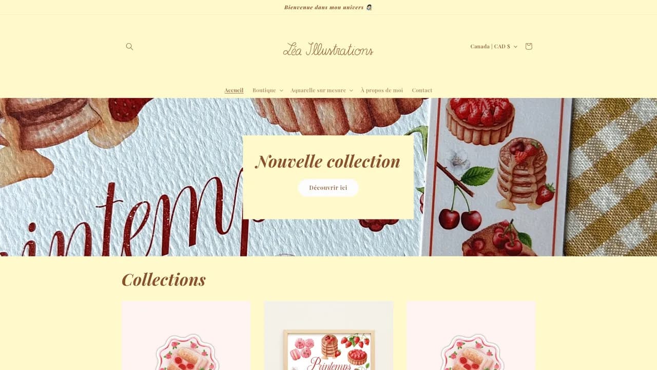 Aperçu du site Léa Illustrations