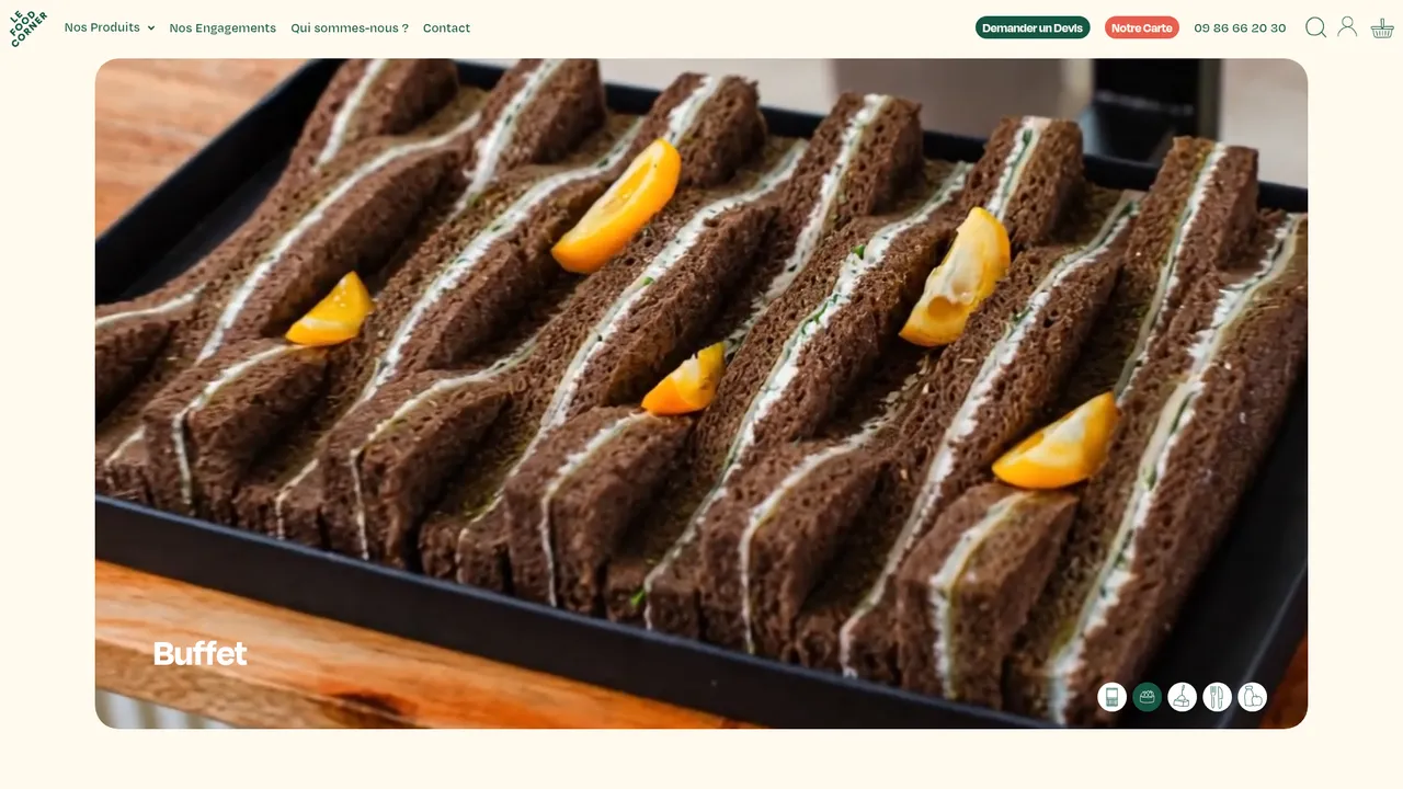 Aperçu du site lefoodcorner.com