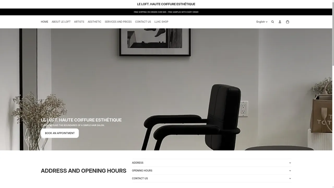 Screenshot de lelofthautecoiffure.com