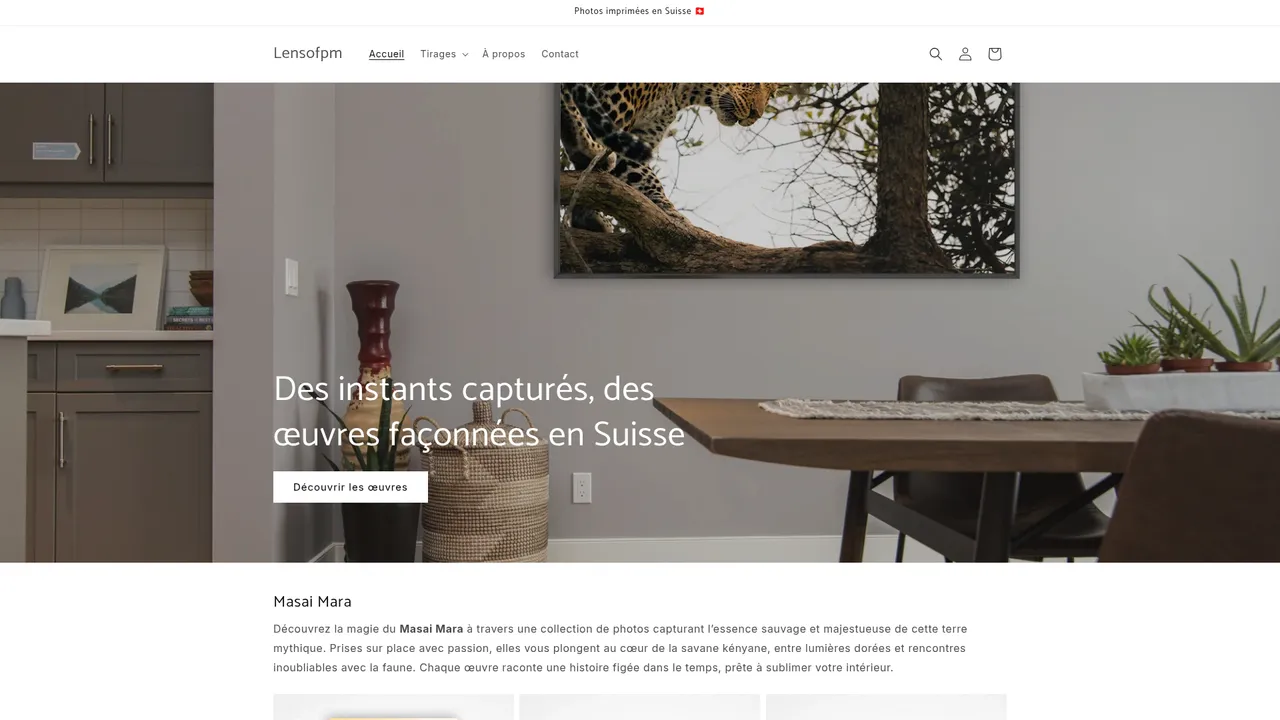 Aperçu du site Lensofpm