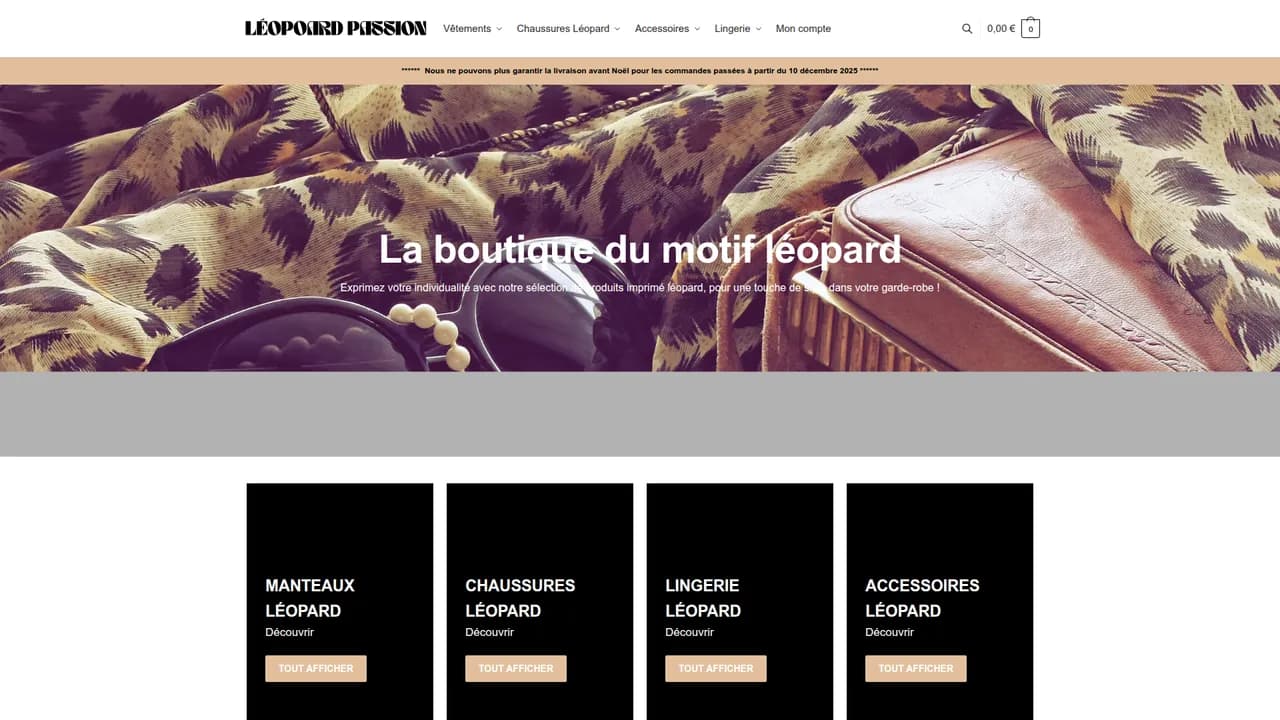 Screenshot de Léopard Passion