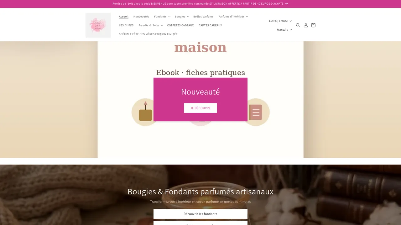 Screenshot de les bougies fantastic d'Aurélie