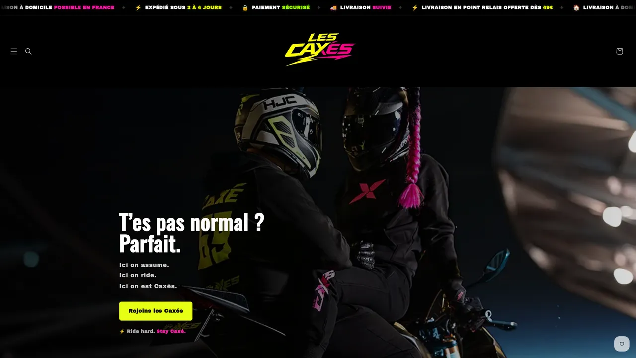 Screenshot de Les Caxés – Le sportswear des riders un peu barrés