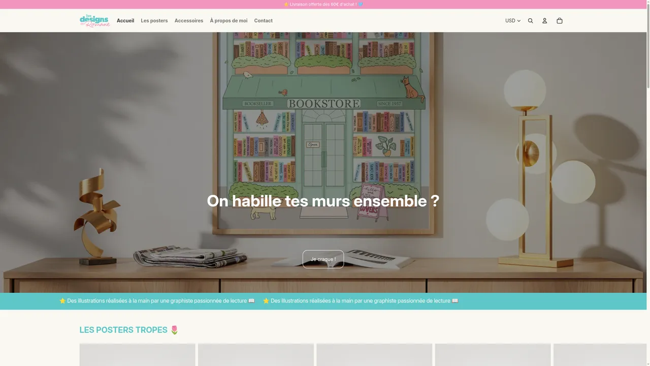 Screenshot de Les designs de Romane