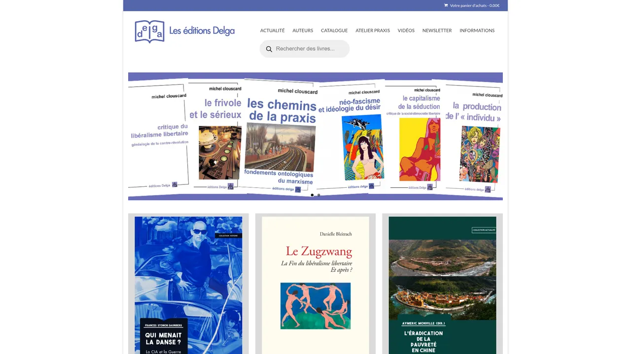 Screenshot de Les éditions Delga
