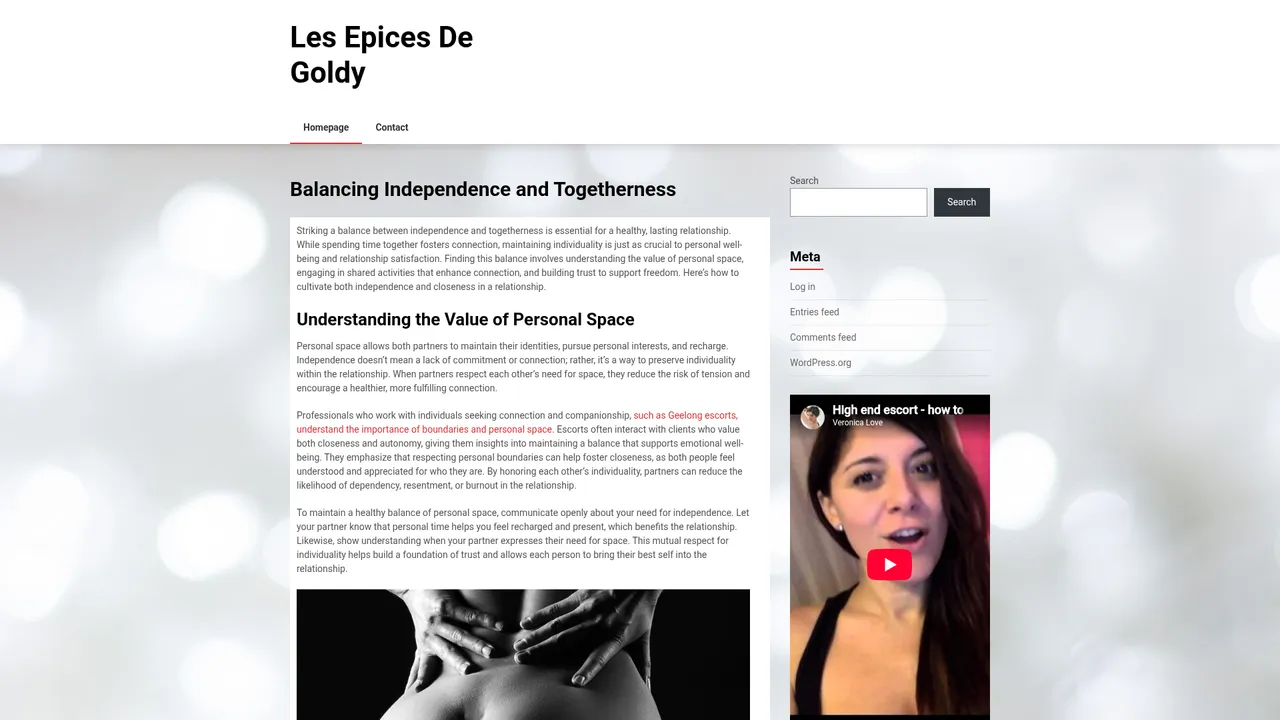 Aperçu du site Les épices de Goldy
