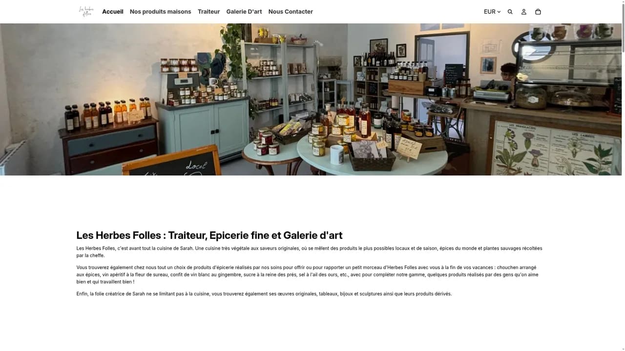 Aperçu du site Les Herbes Folles