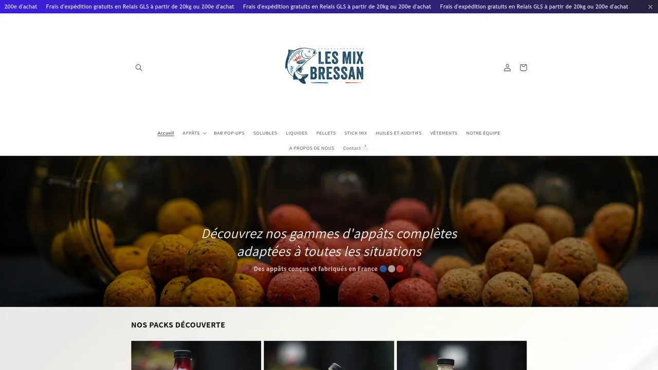 Aperçu du site Les Mix Bressan
