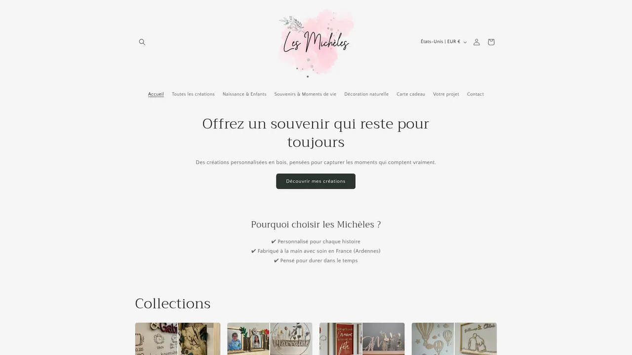 Screenshot de lesmicheles.com