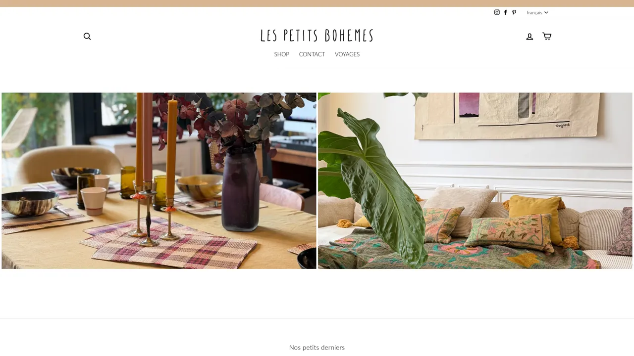 Screenshot de lespetitsbohemes