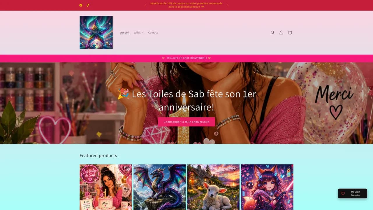 Screenshot de lestoilesdesab.fr