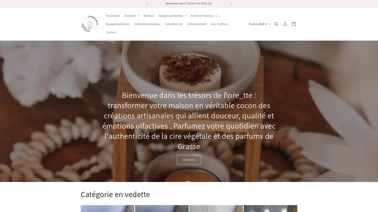 Screenshot de lestresorsdeflorette.com