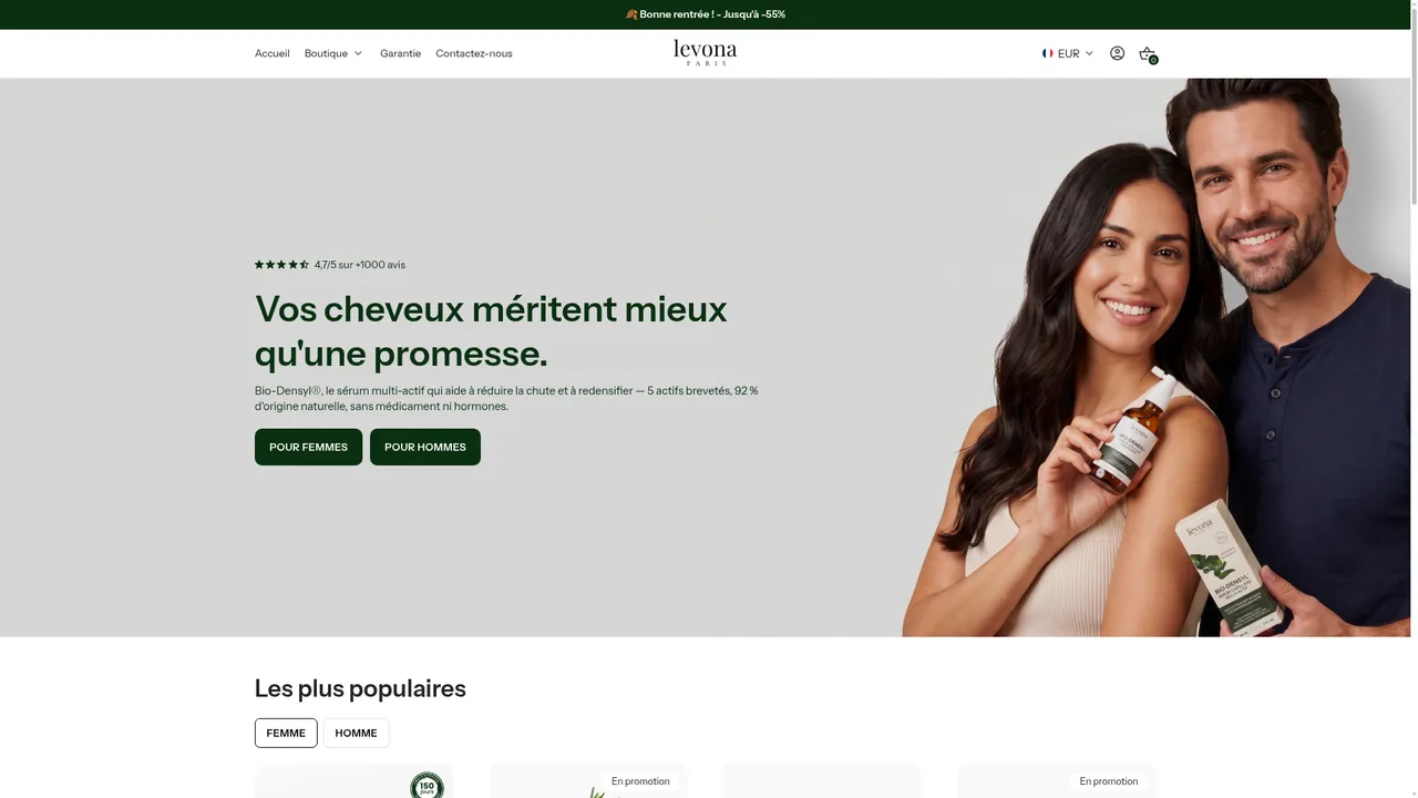 Screenshot de Levona Paris