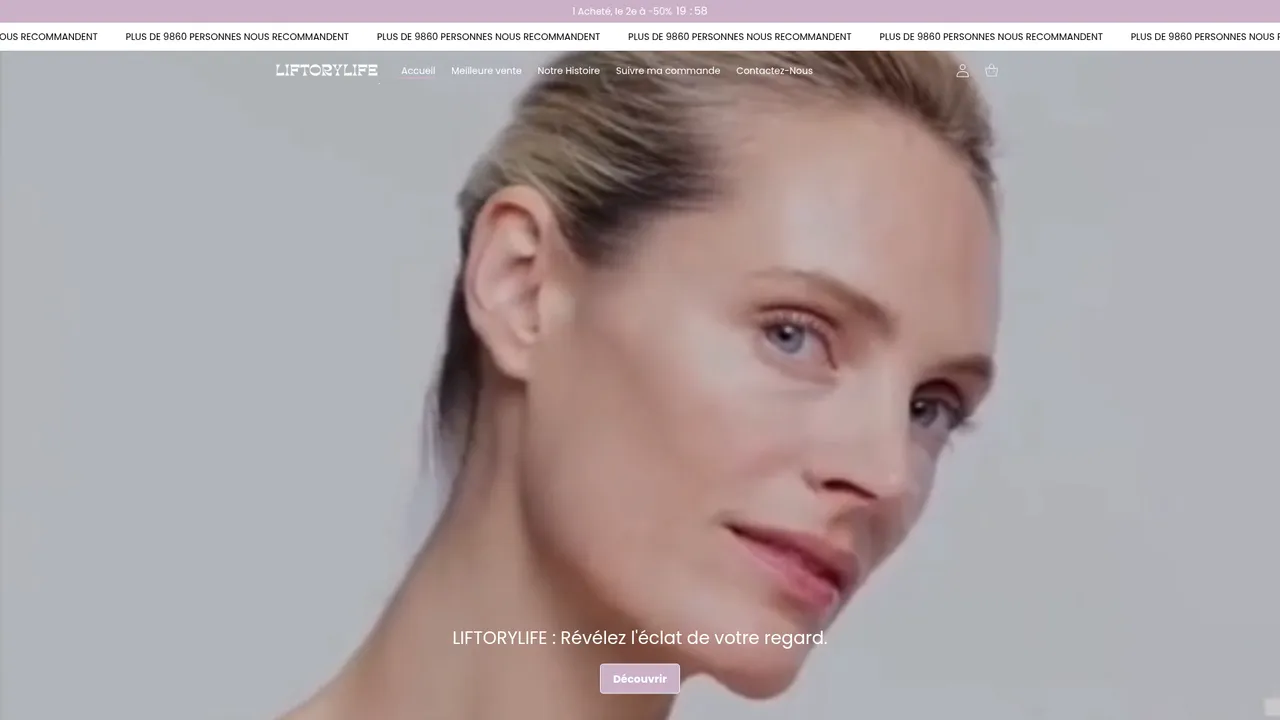 Screenshot de liftorylife.com
