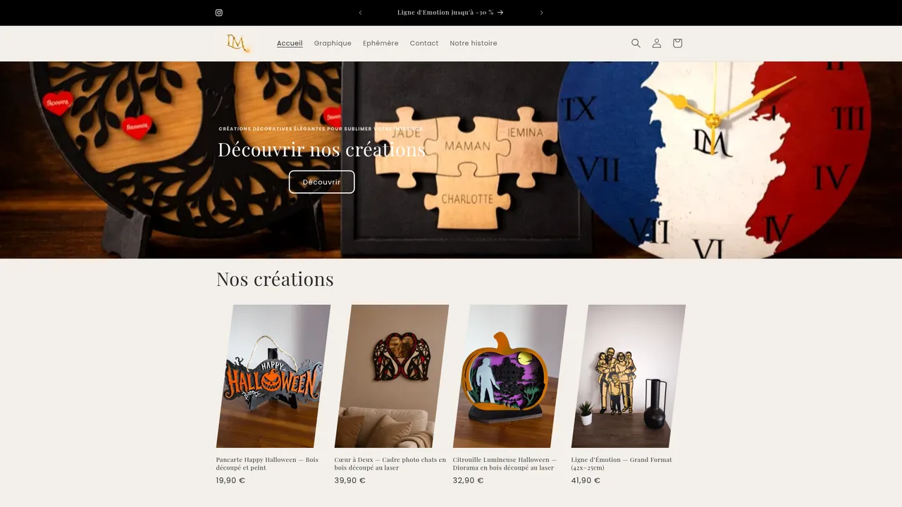 Screenshot de lignum-signature.fr