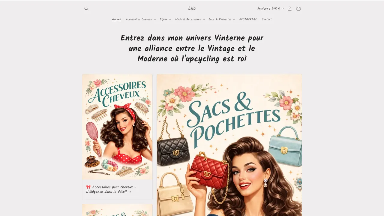 Aperçu du site lilascreations.com