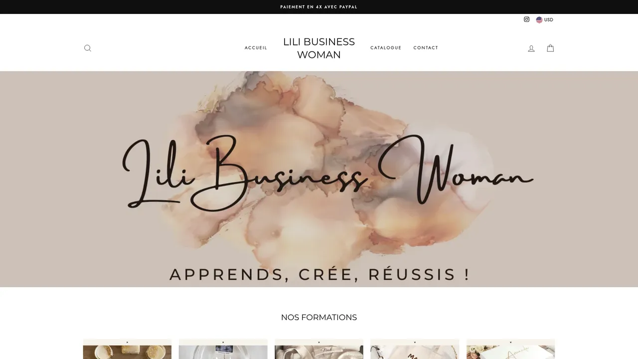 Aperçu du site Lili Business Woman