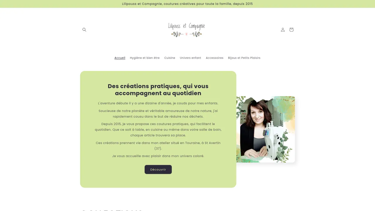 Aperçu du site Lilipouss & Compagnie