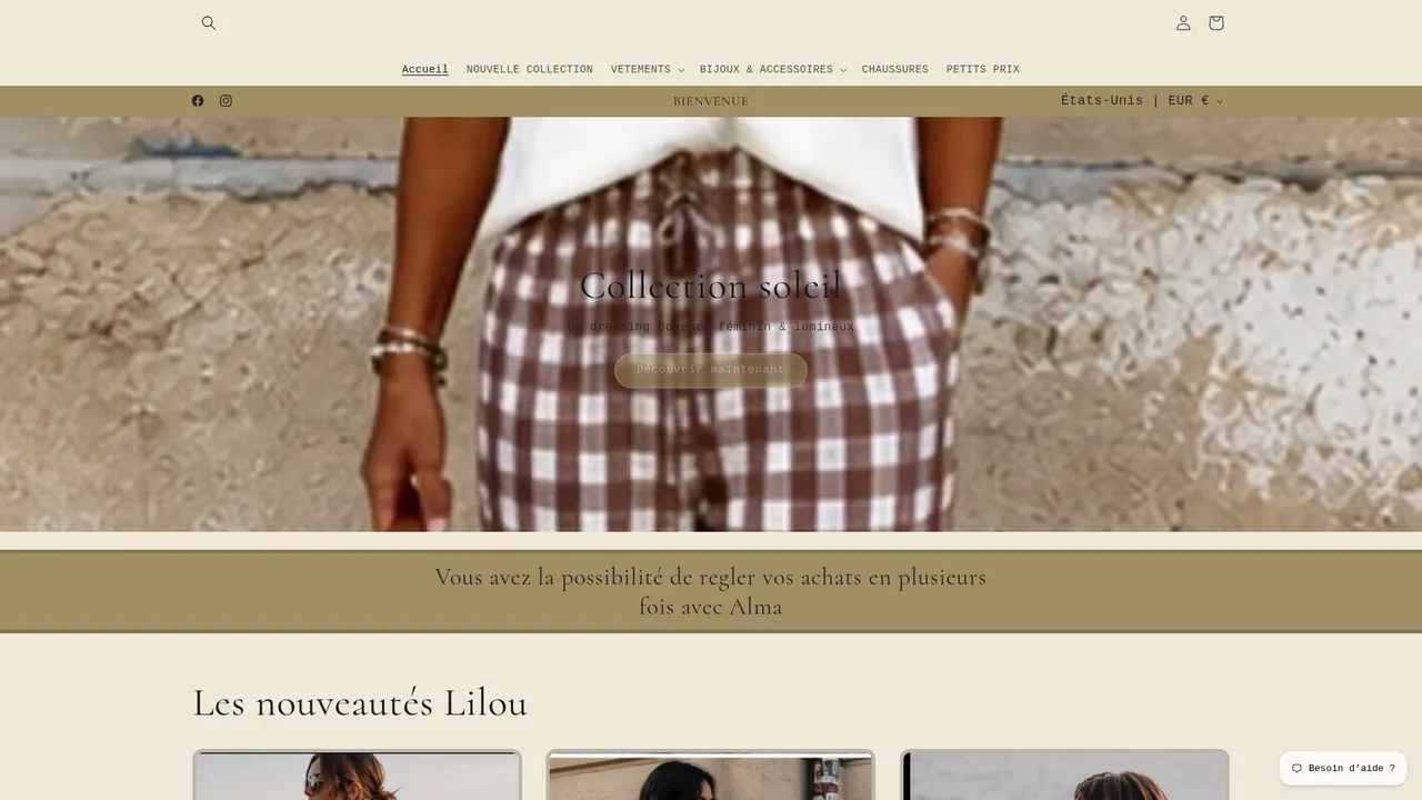 Aperçu du site LILOU