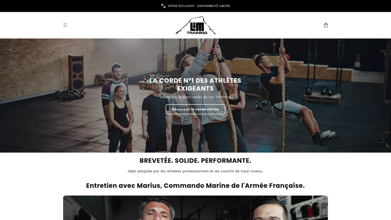 Screenshot de Lim Training : corde à grimper