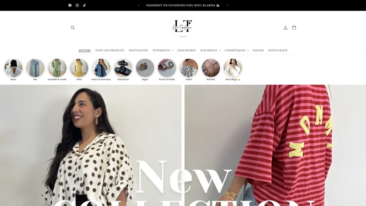 Screenshot de Lina tendance
