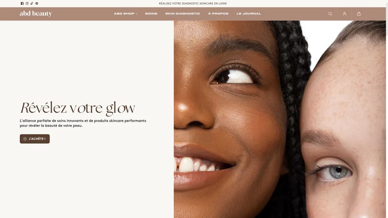Screenshot de L'institut Abd Beauty