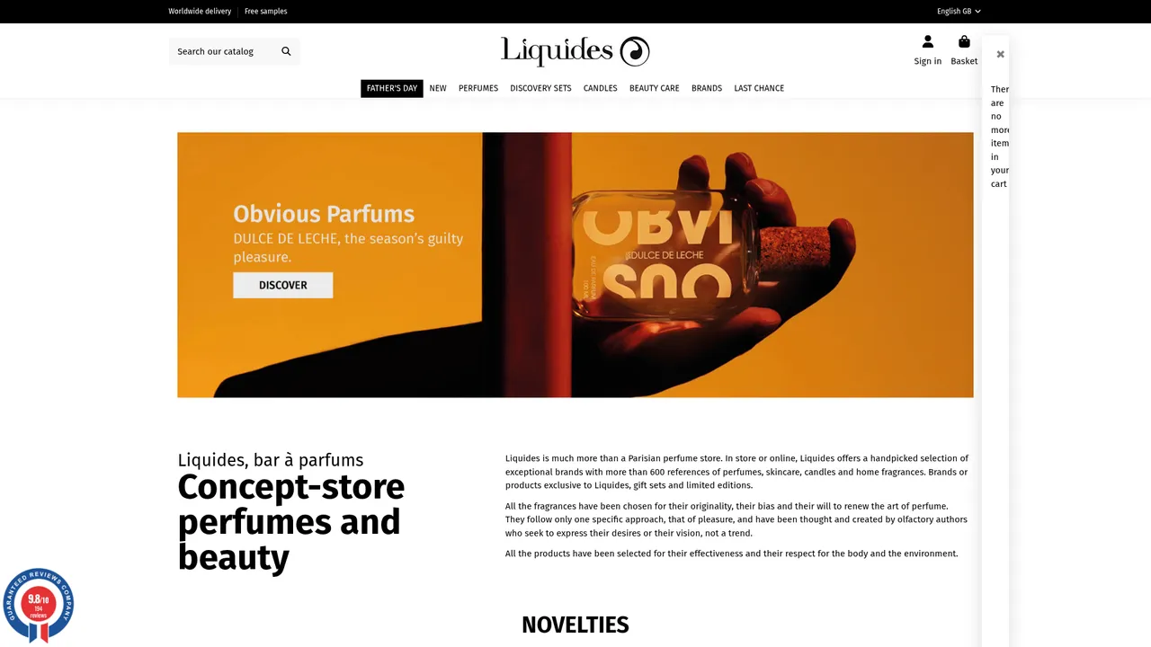 Screenshot de Liquides Parfums