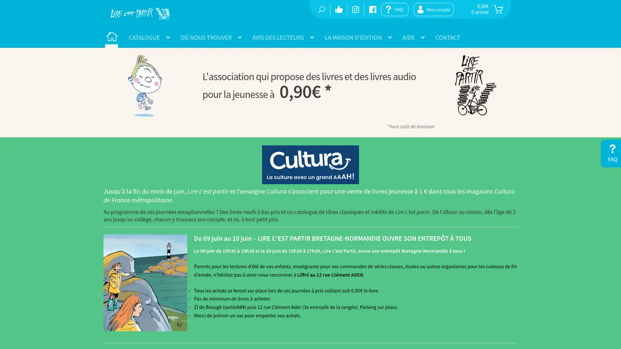 Screenshot de Lire c'est partir