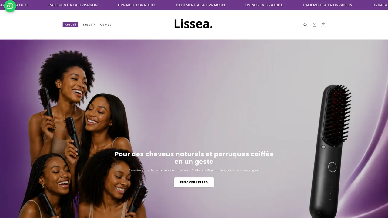 Screenshot de lissea.online