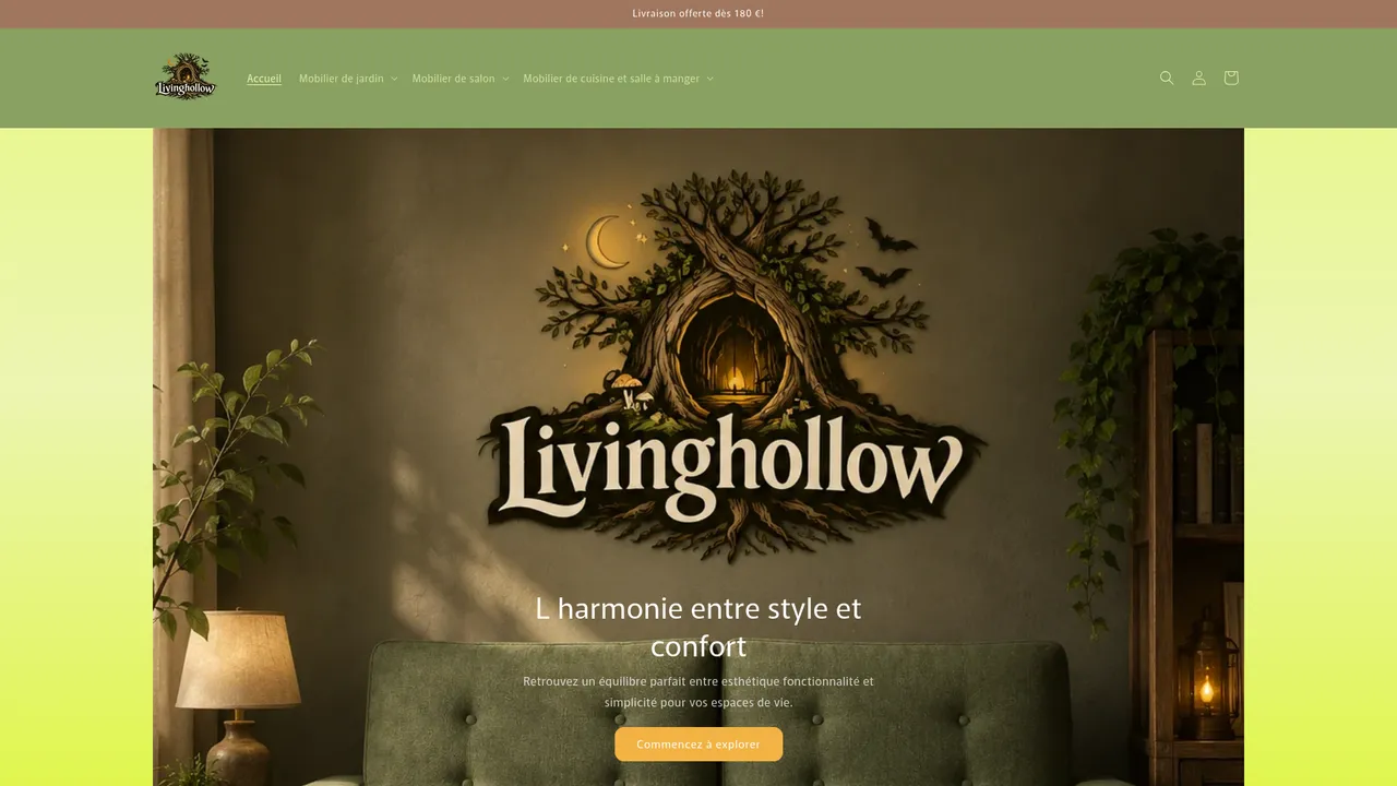 Screenshot de livinghollow.com