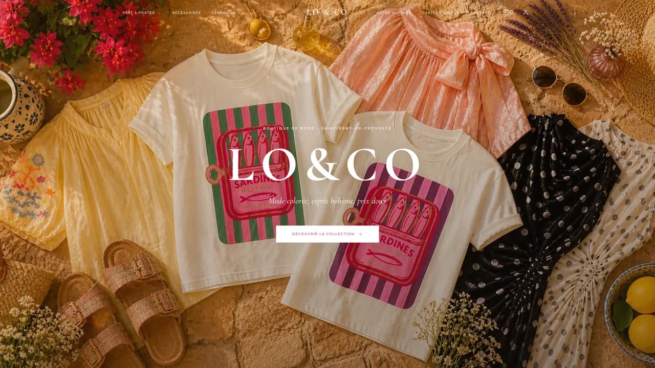 Aperçu du site loandcoshop.fr